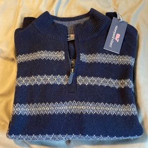 Vineyard Vines Fairisle Stripe Quarter-zip
